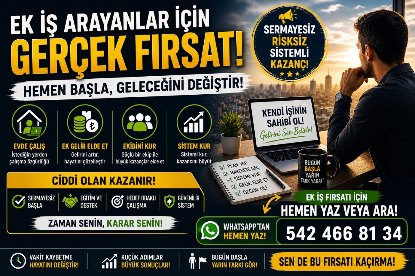 EK İŞ ARAYANLAR İÇİN GERÇEK FIRSAT
